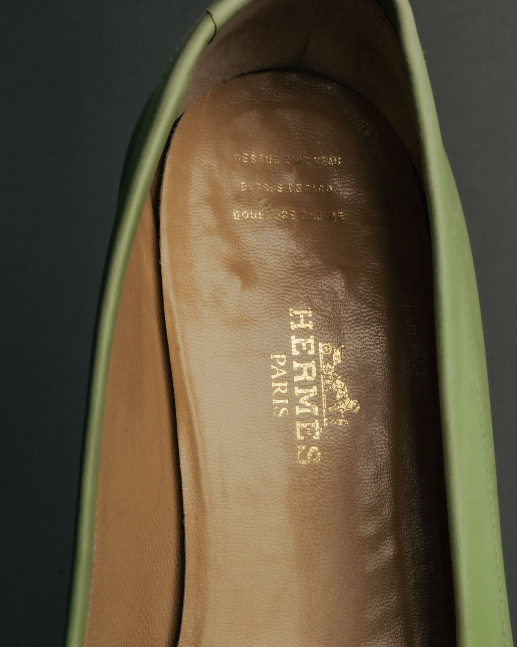 “Hermès” 90’s-00’s Kelly buckle leather loafer