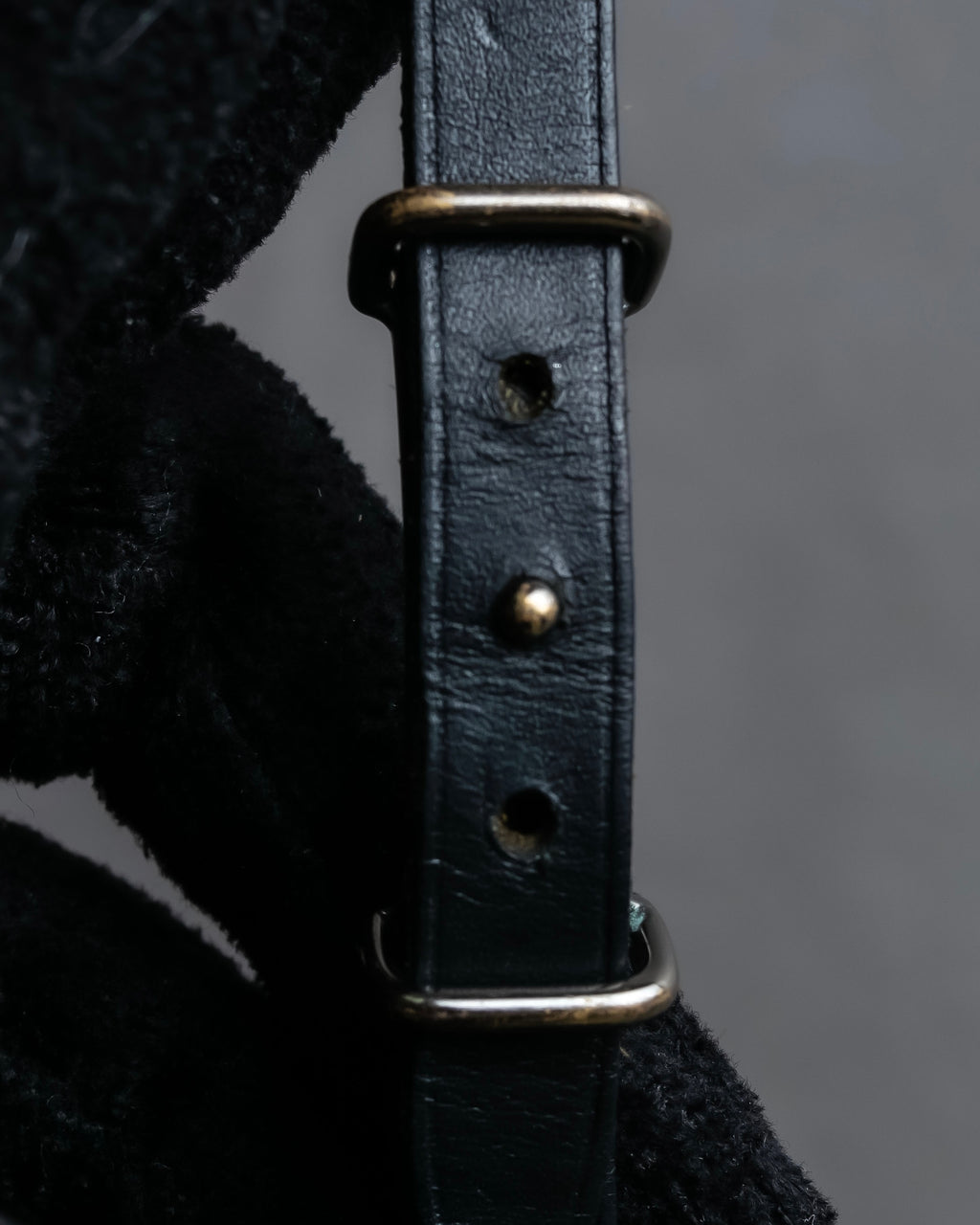 "HERMES" Layered design leather belt