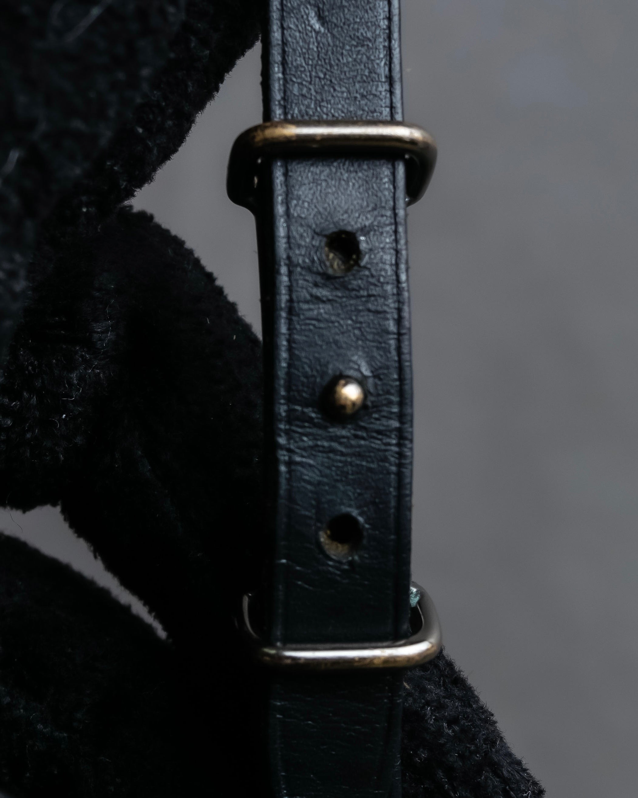 "HERMES" Layered design leather belt