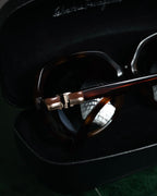 “Salvatore Ferragamo” 2010’s Havana acetate oversized sunglasses