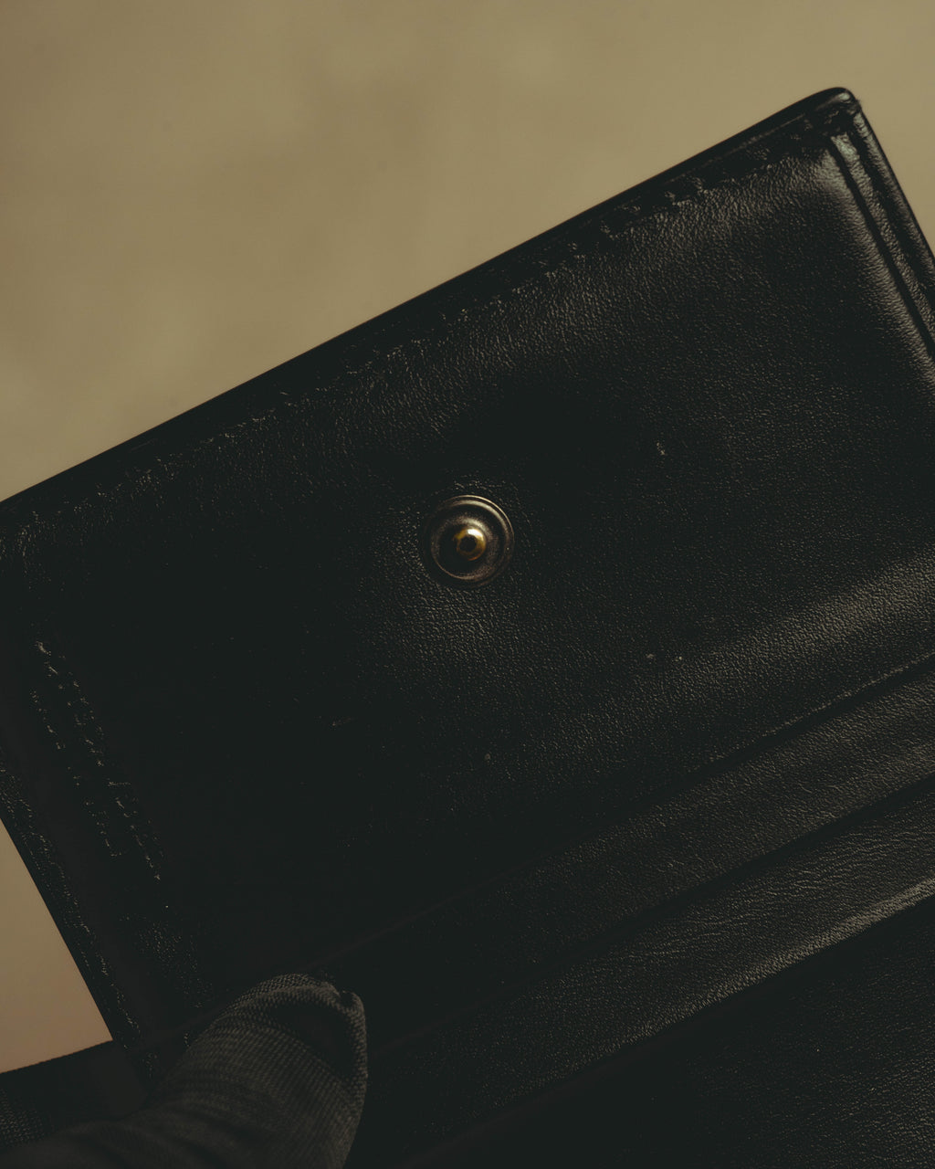 “BOTTEGA VENETA” 2010’s Intrecciato leather compact bi-fold wallet