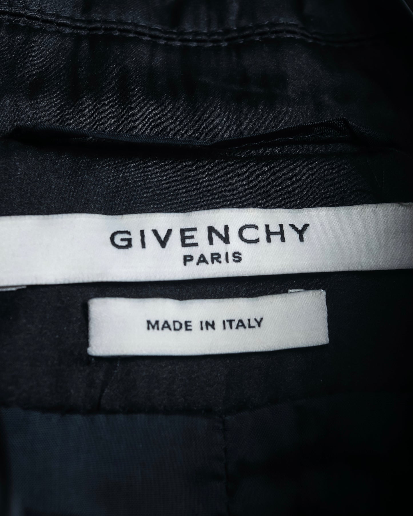 "GIVENCHY" Satin lapel switching design tailored jacket