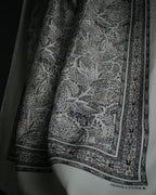 “HERMES” 1995–2005 Paisley botanical silk twill carré scarf