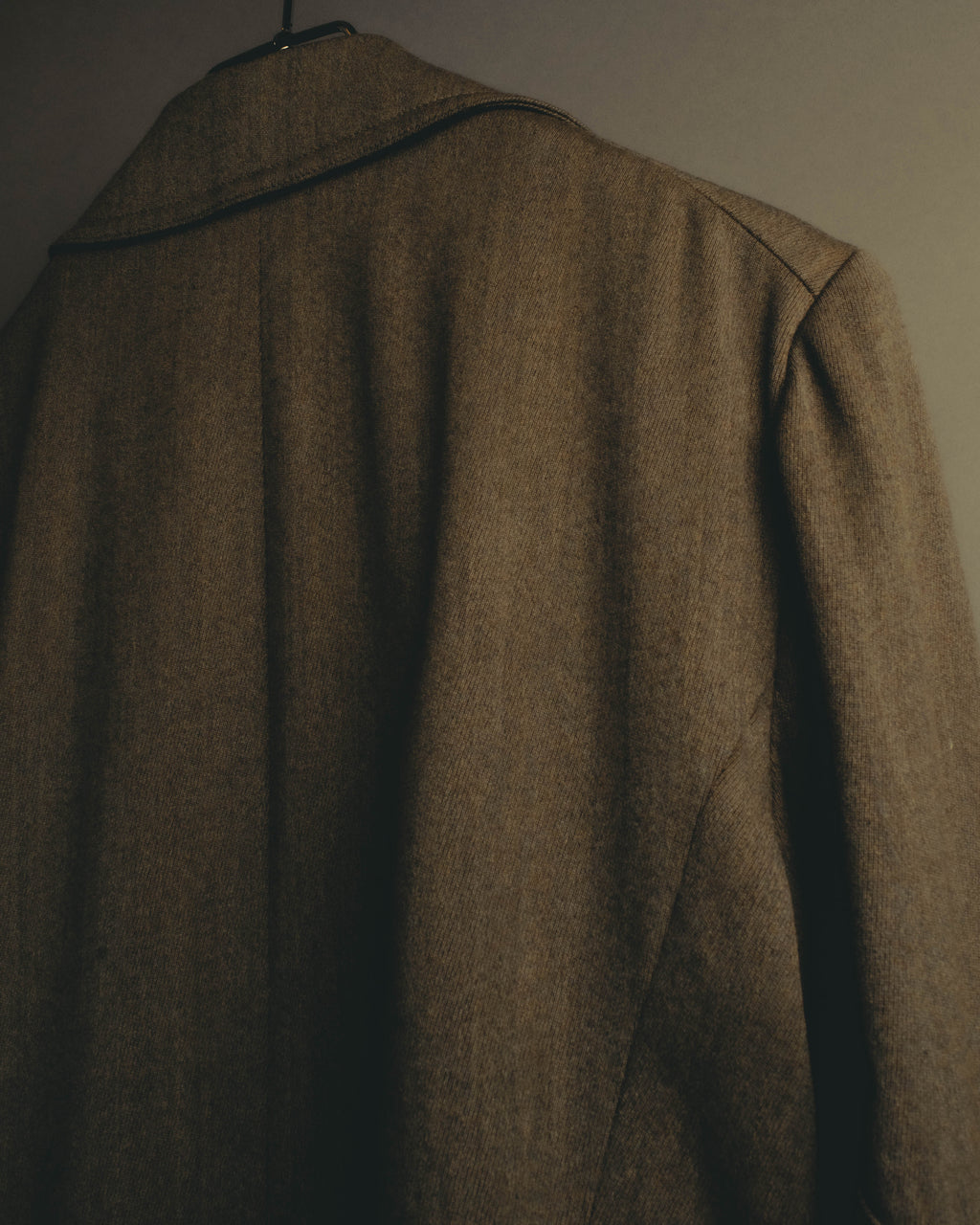 –SPECIAL– "Hermès" 70's-80's Equestrian wool tailored jacket
