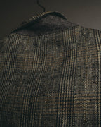 "Ermenegildo Zegna" 80's-90's Textured silk single-breasted blazer