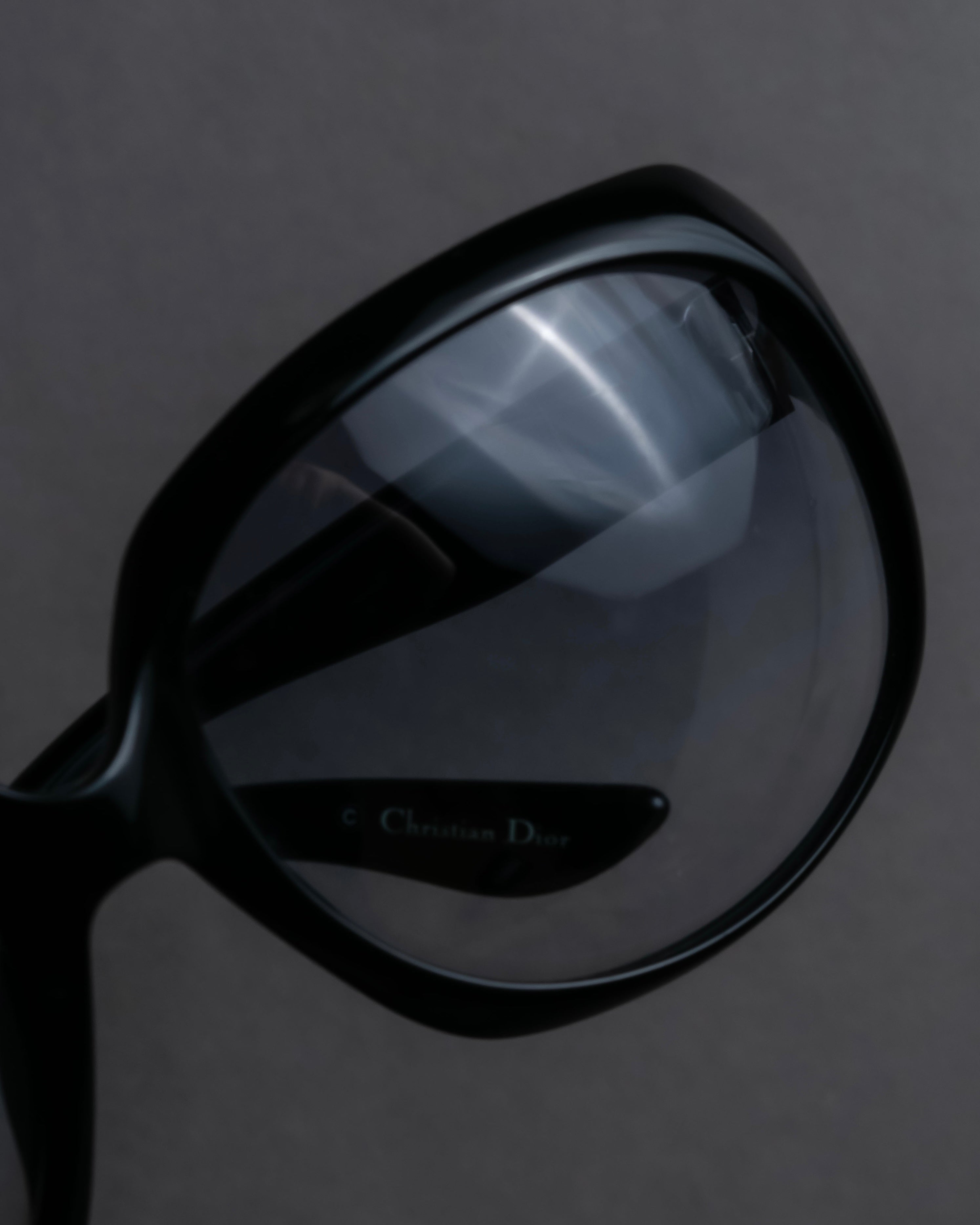 "Christian Dior" Black frame engraved logo sunglasses