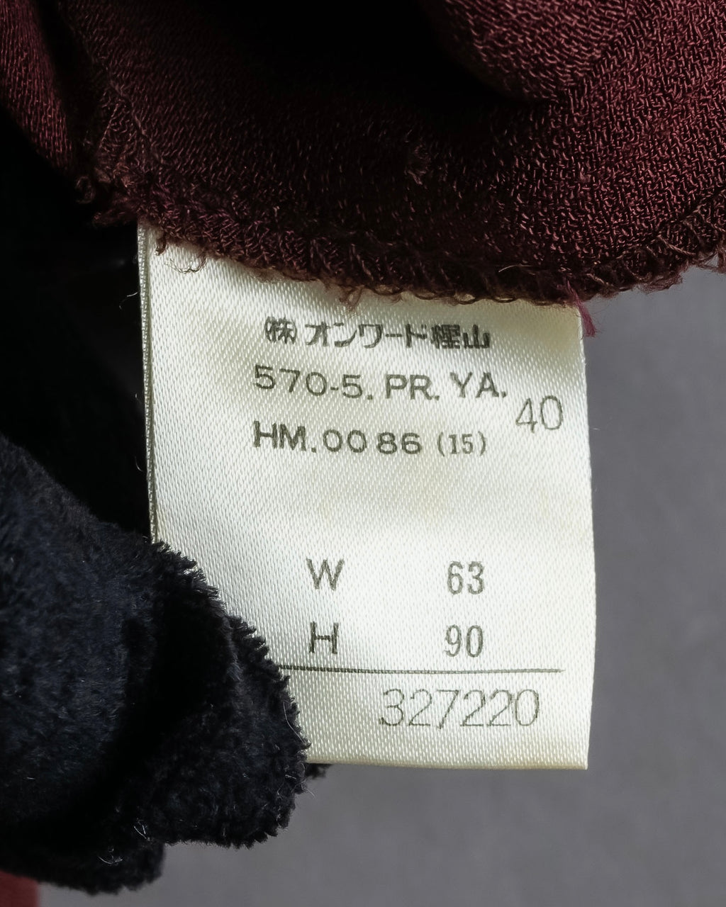 "JEAN PAUL GAULTIER" Beautiful drape burgundy wide slacks