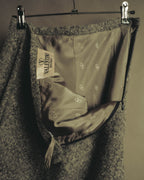 "VALENTINO BOUTIQUE" 80's Brushed alpaca skirt suit