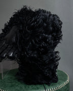 "BOTTEGA VENETA" Long-haired fur design leather gloves