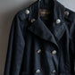 "LOUIS VUITTON" Metal button detailing belted trench coat