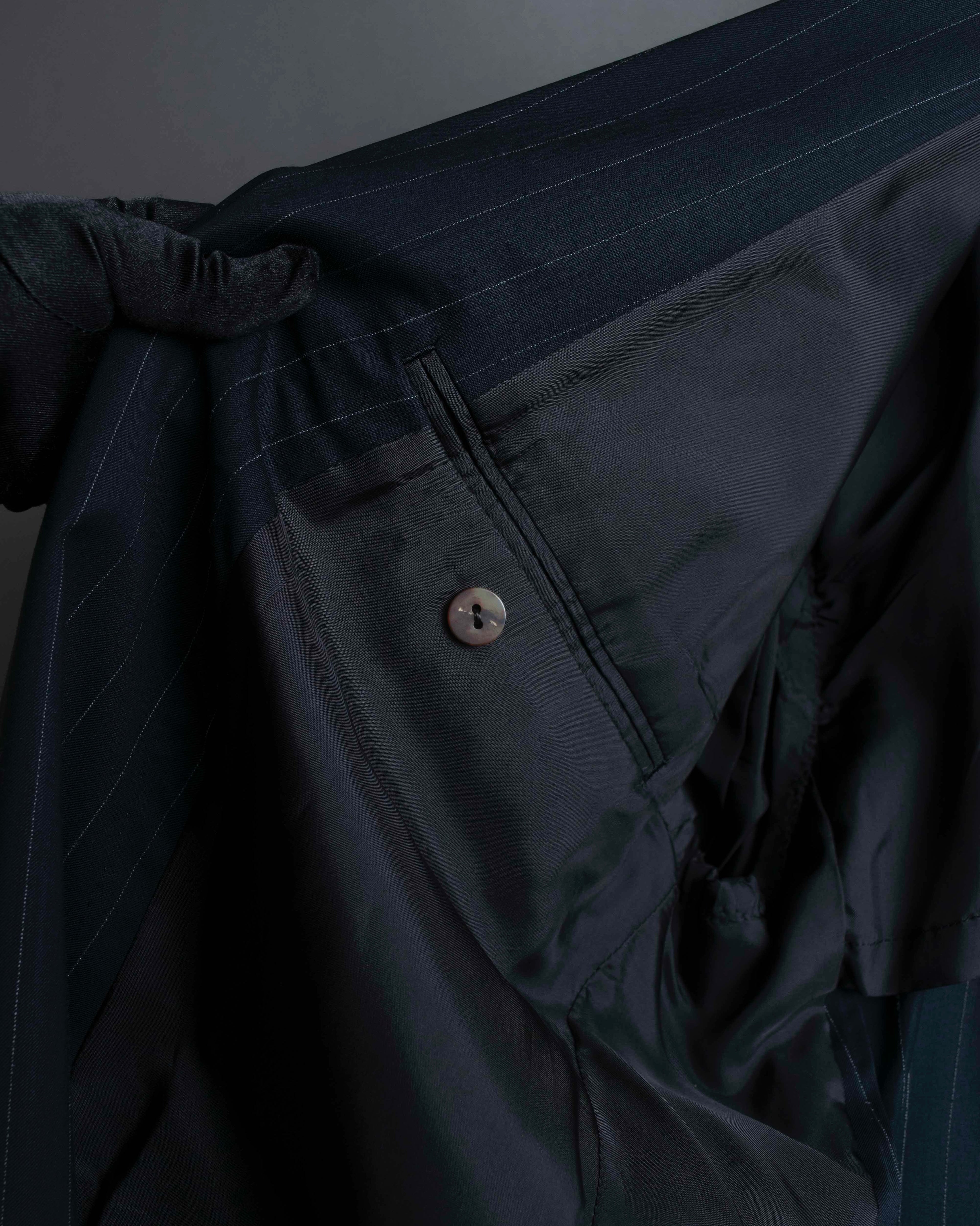 "JEAN PAUL GAULTIER HOMME"
Oversized shadow stripe set up