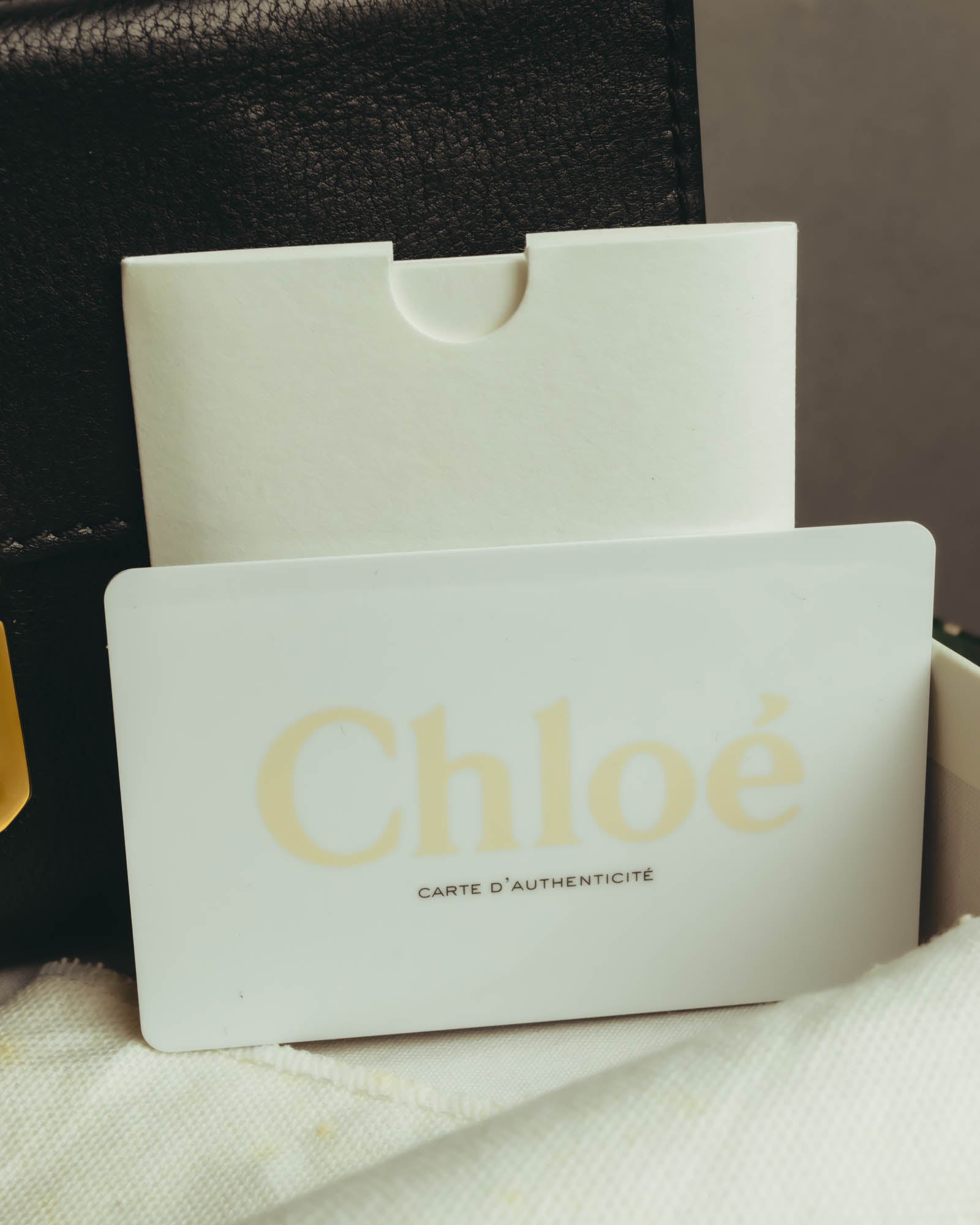 "Chloé" 2010's Black leather long wallet
