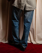 "GUCCI" Gradient fade design tapered denim