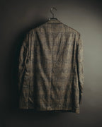 "Ermenegildo Zegna" 80's-90's Textured silk single-breasted blazer