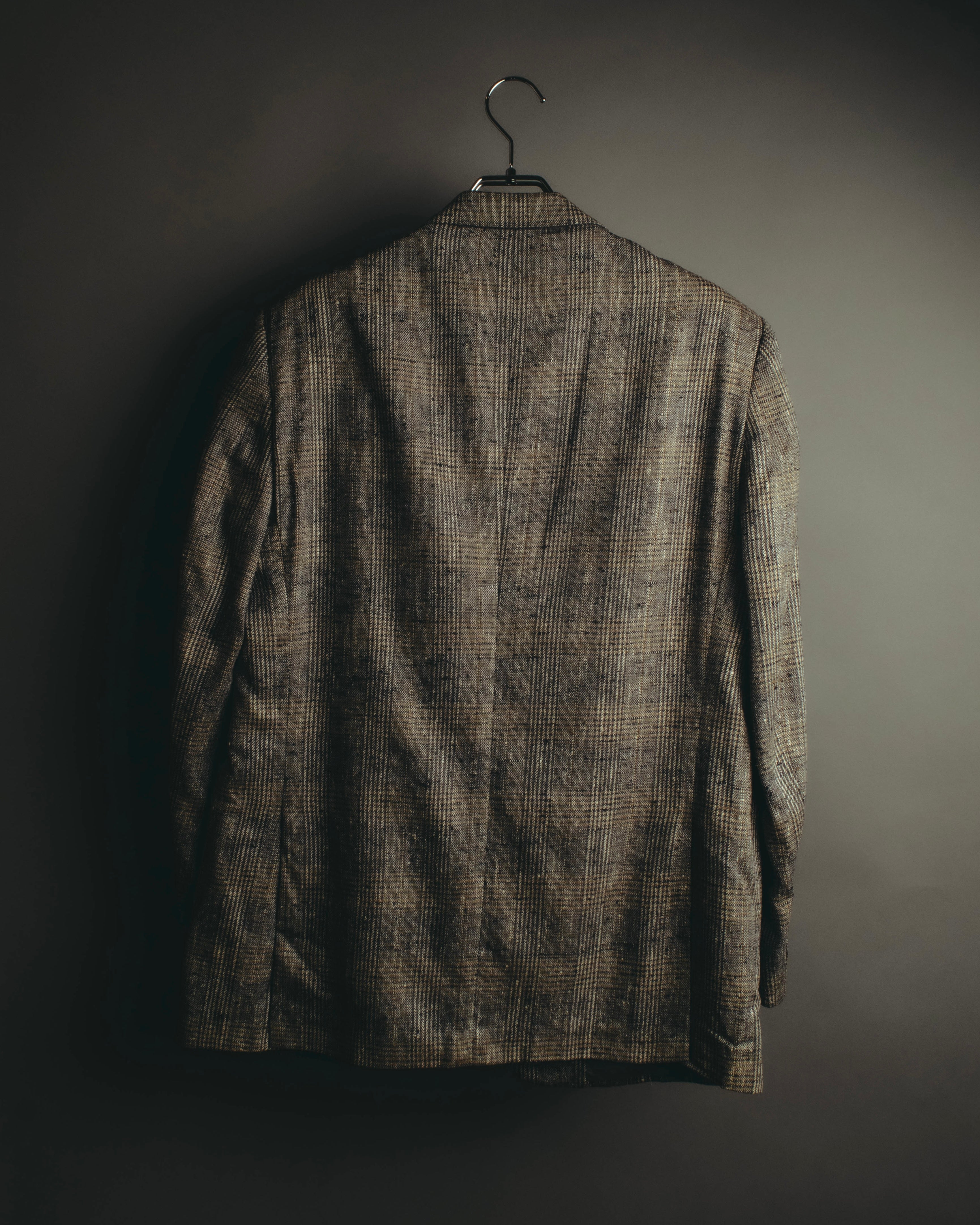"Ermenegildo Zegna" 80's-90's Textured silk single-breasted blazer