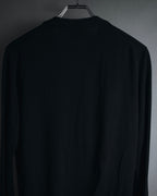 "JIL SANDER" 10’s minimalist satin covered buttons
wool cardigan