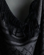 "GUCCI" GG pattern glitter blend woven large stole