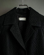 "DRIES VAN NOTTEN" Relief  jaguard uneven design chester coat
