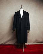"Burberrys" 80's-90's Classic wool-cashmere long overcoat
