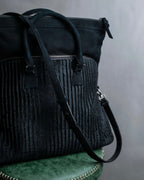 "MAISON MARGIELA" 5AC Harako leather corduroy combination 2way bag