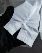 "VALENTINO" Stud detail collar white cotton shirt