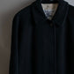 "BURBERRYS" Fly front cashmere blend oversized 2way soutien collar coat