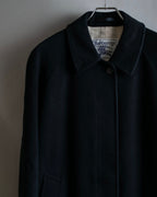 "BURBERRYS" Fly front cashmere blend oversized 2way soutien collar coat