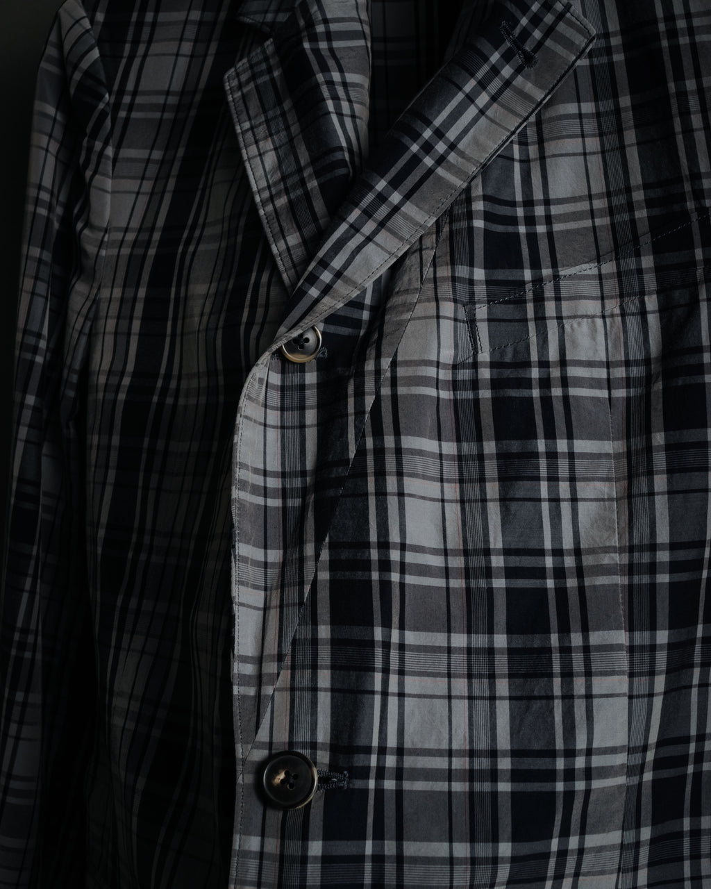 "DRIES VAN NOTEN" 2012-2018 lightweight madras check tailored jacket