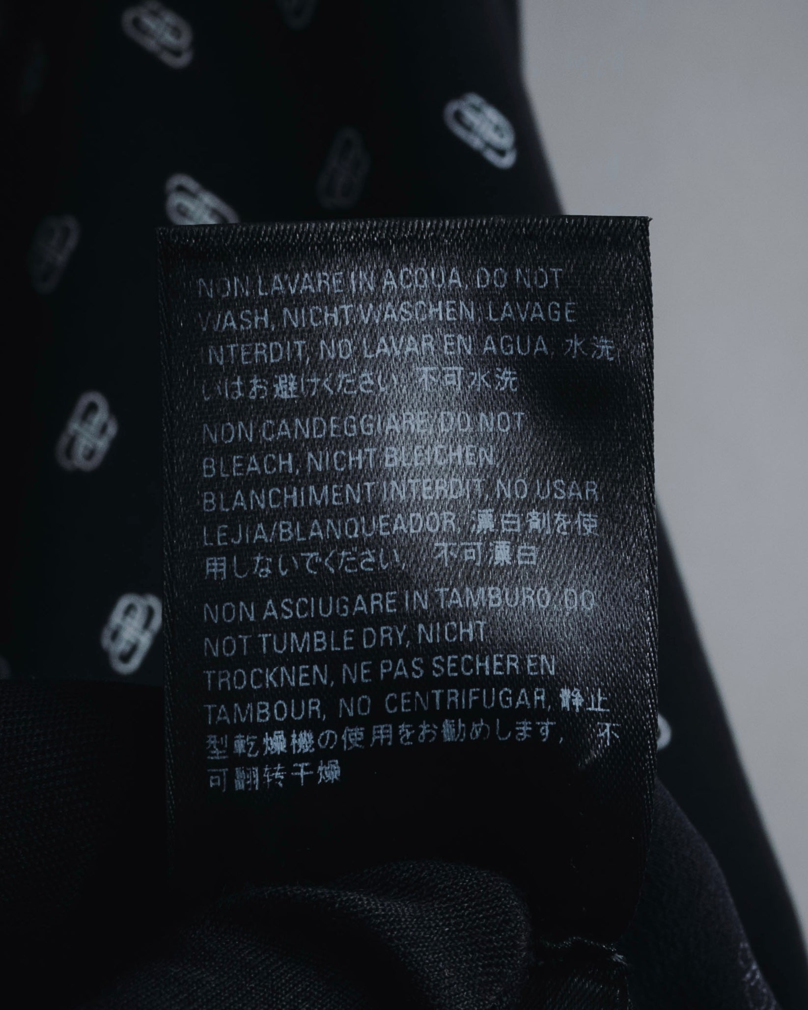 "BALENCIAGA" All-over Logo Bow-Tie Blouse