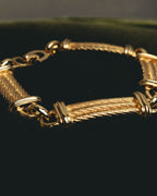 "Christian Dior" 70's-80's Sculptural twisted link bracelet