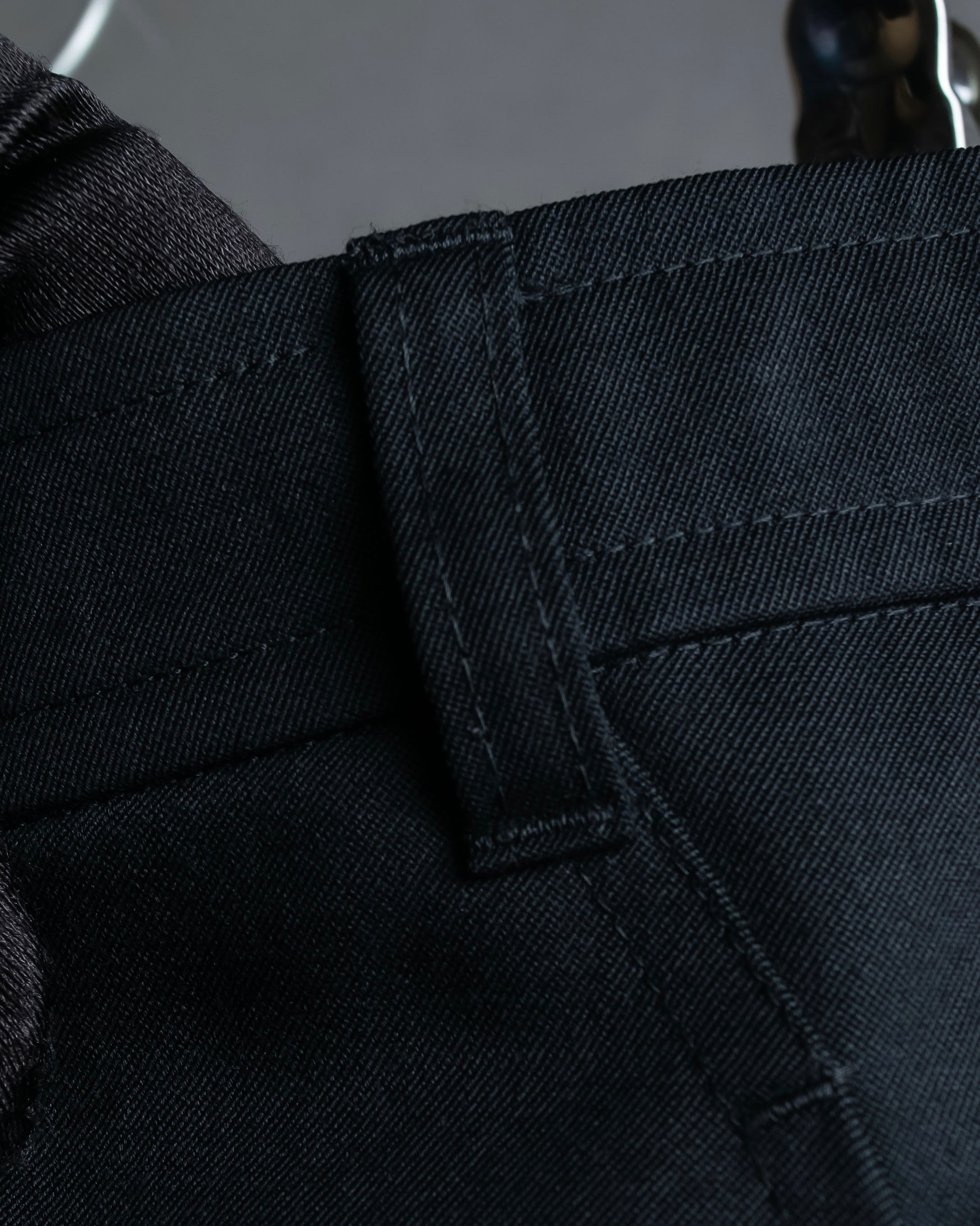 "COMME des GARCONS" Wool gabardine flare maxi length skirt