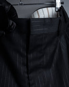 "BALENCIAGA" Chalk stripe pattern long silhouette set up