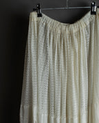 "YOHJI YAMAMOTO" 1992SS eyelet cutwork lace design long skirt