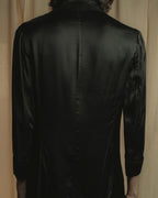 "Yohji Yamamoto +NOIR" 2005SS Rayon draping tailored jacket