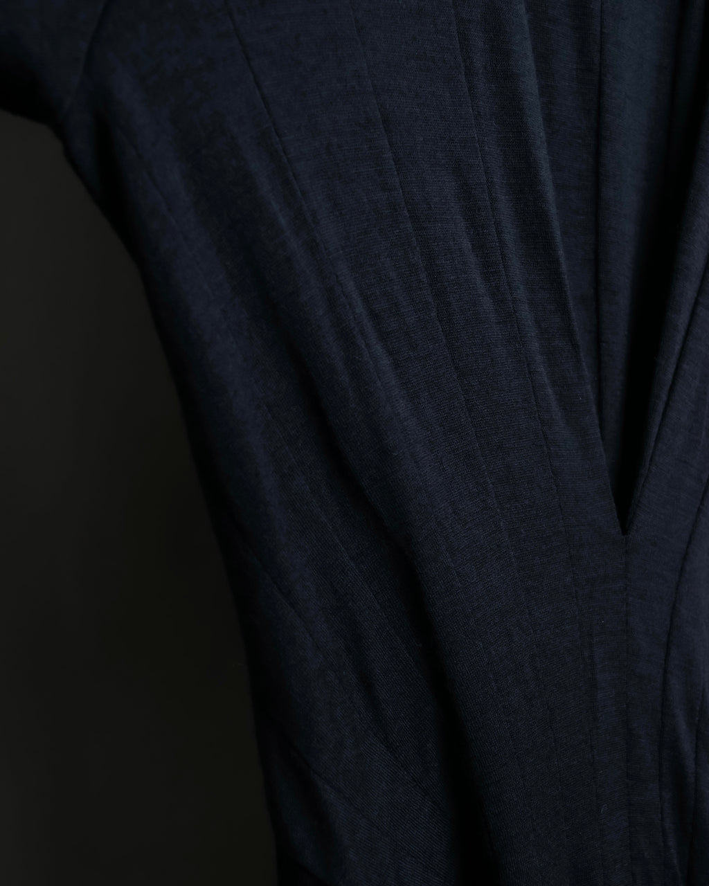 “JUNYA WATANABE” narrow waist  lame designed hem long dress