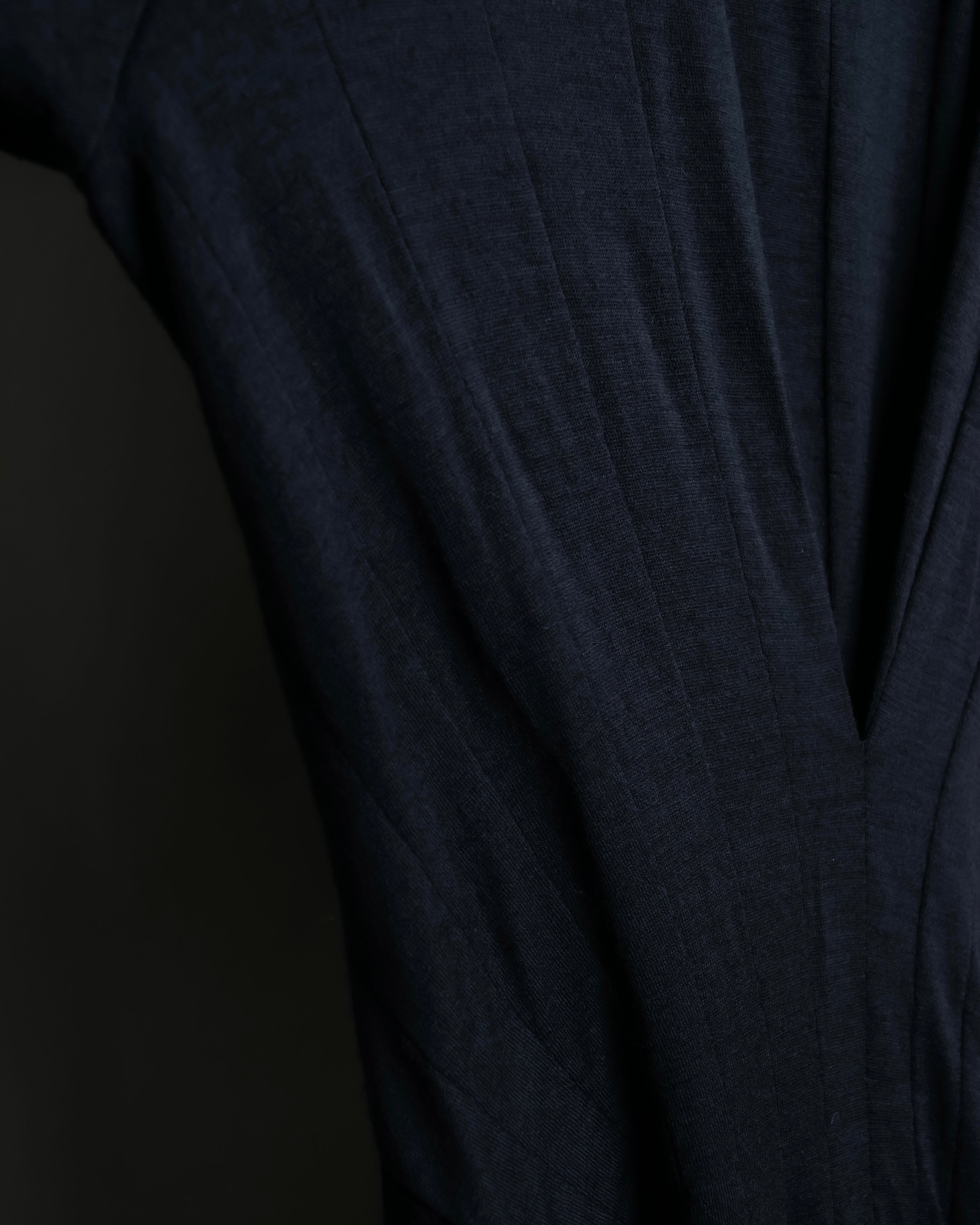 “JUNYA WATANABE” narrow waist  lame designed hem long dress