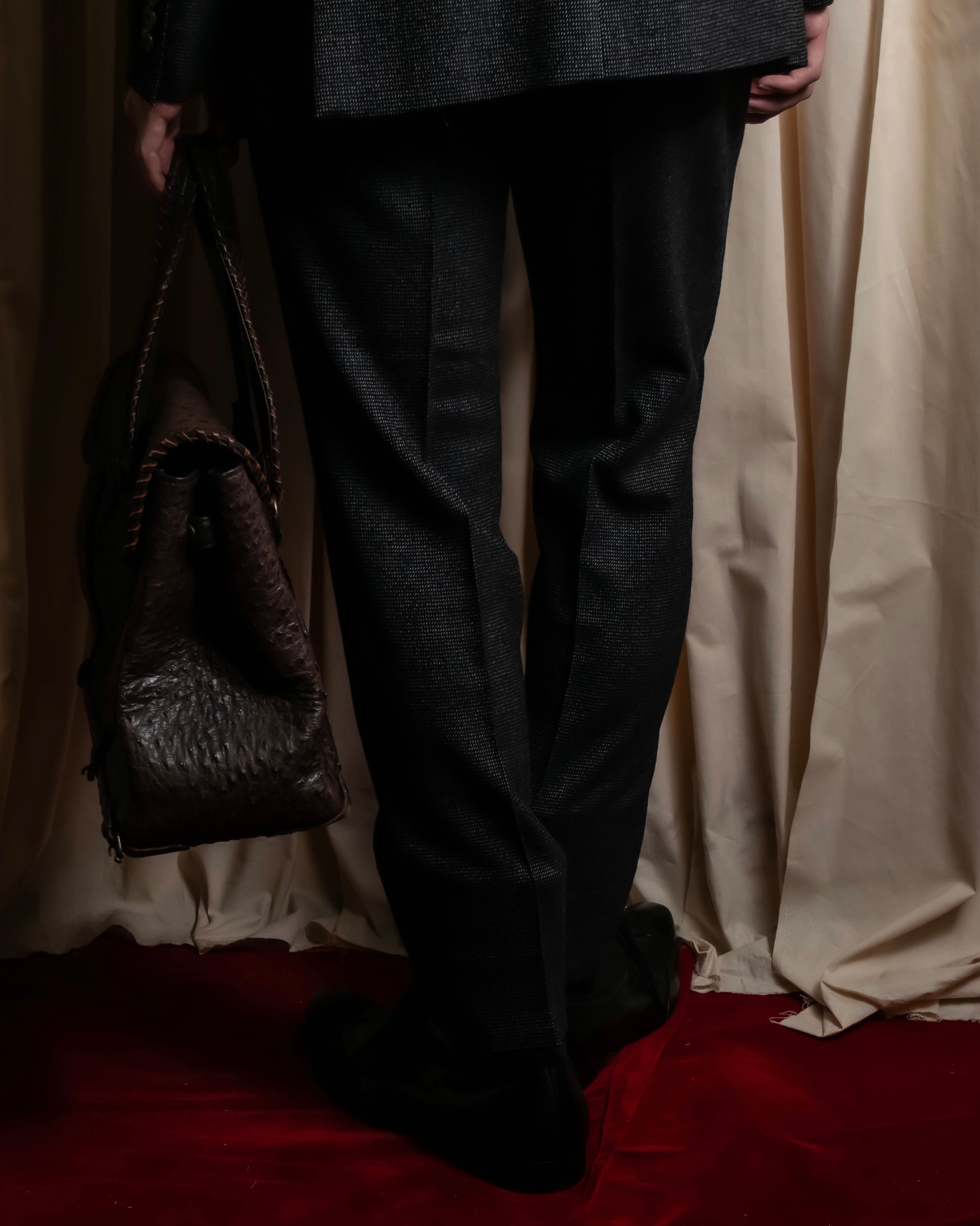 "GUCCI" 90's Tom Ford period bird eye weave set up