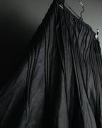 "JUNYA WATANABE COMME des GARÇONS" 00's Glossy raw hem flared long skirt