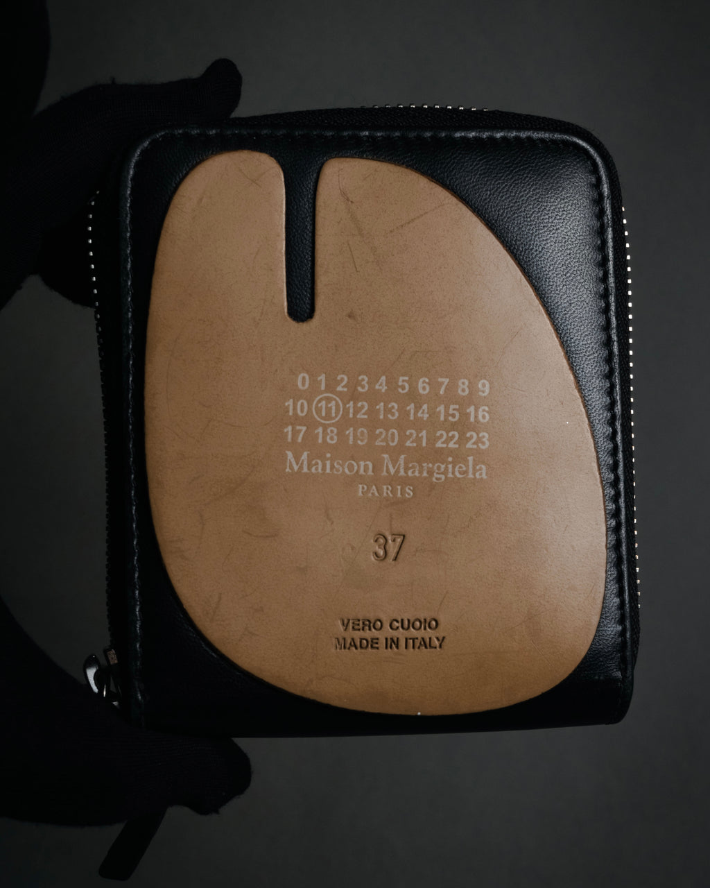 "Maison Margiela" 2020SS tabi sole patch zip wallet