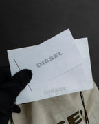 "DIESEL" Silver stud design leather one shoulder bag