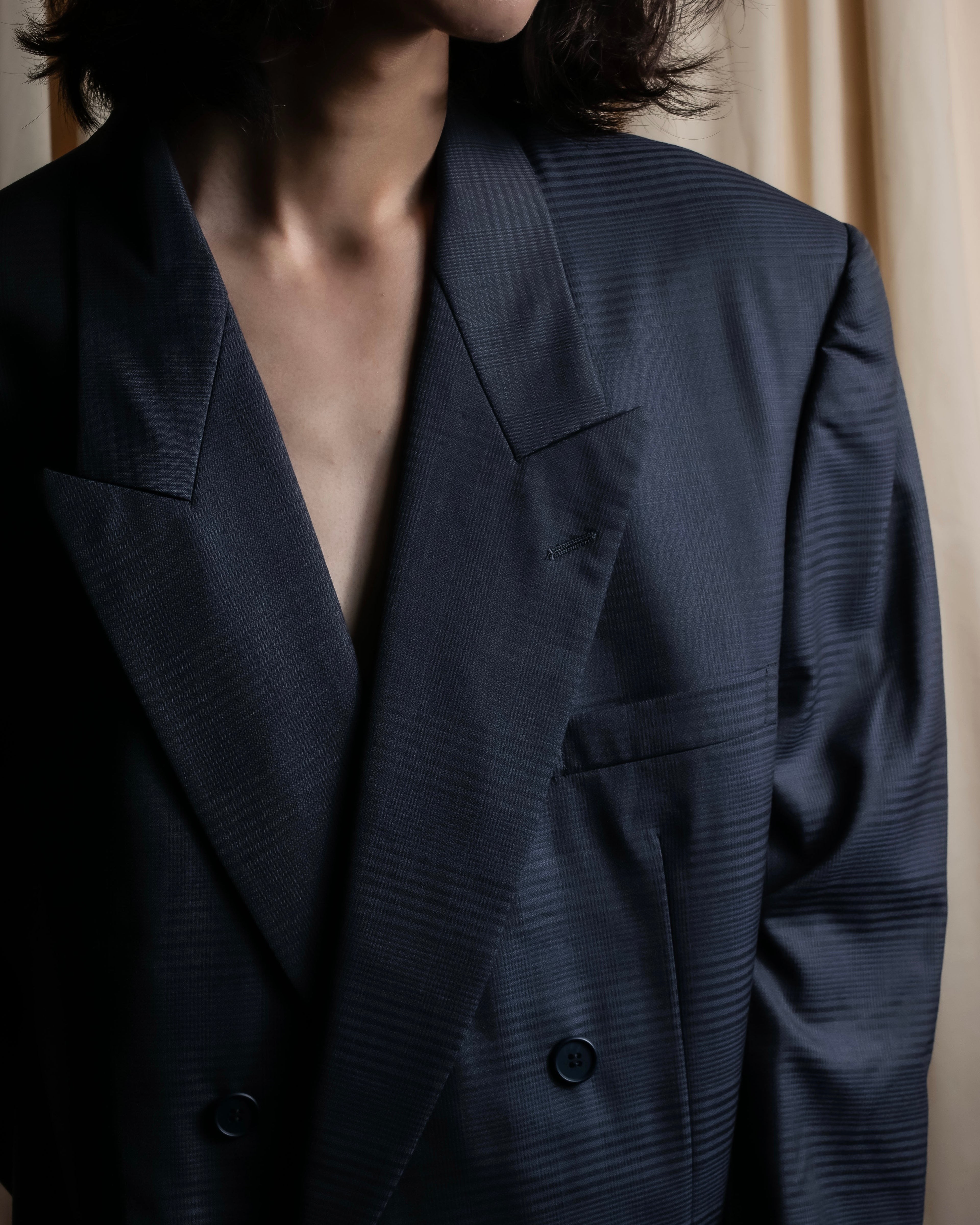 "CHRISTIAN DIOR MONSIEUR"
Shadow check pattern structured set up