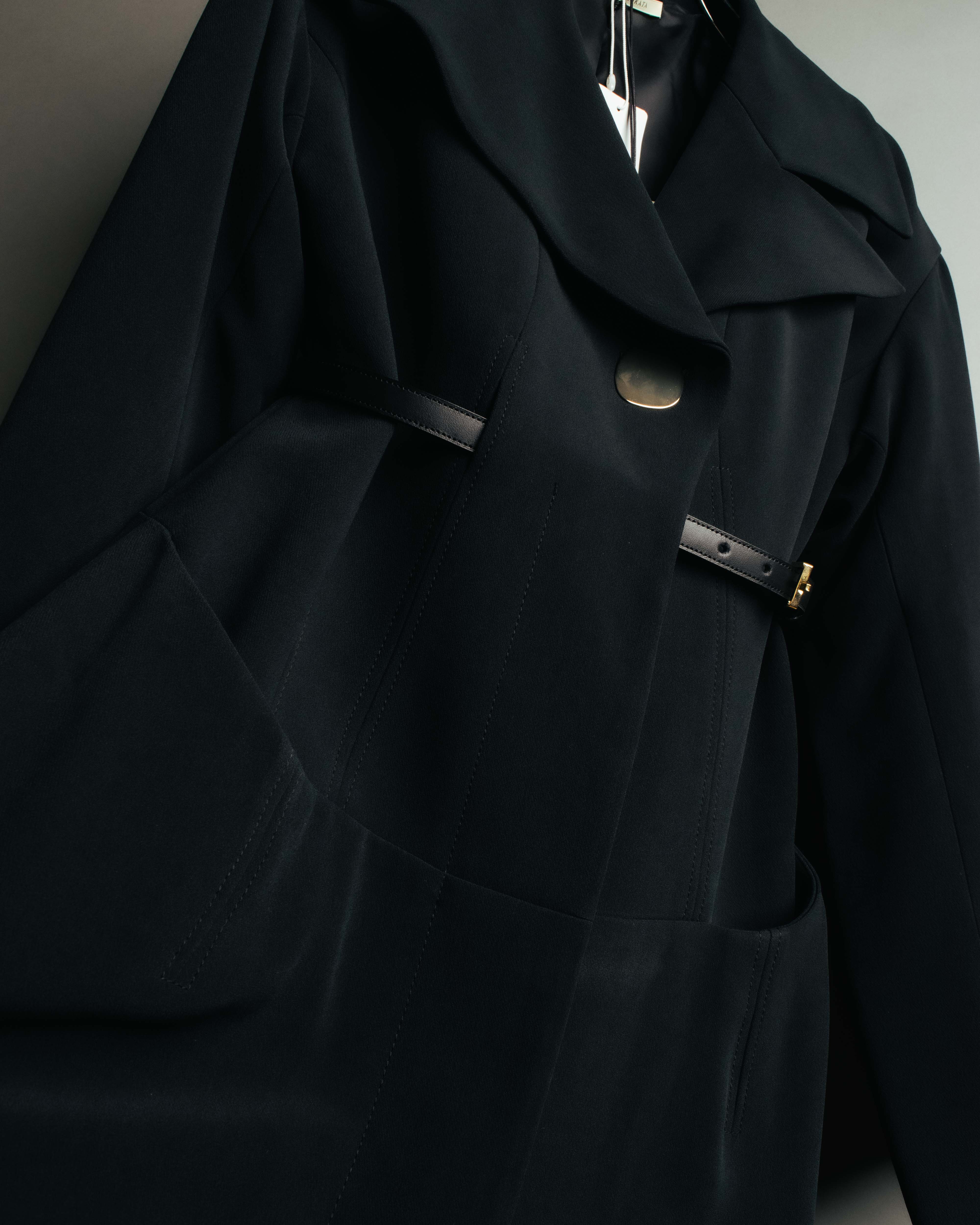 SPECIAL- “HARUNOBU MURATA” 2024 SS Sculptural belted dress coat – MOOD