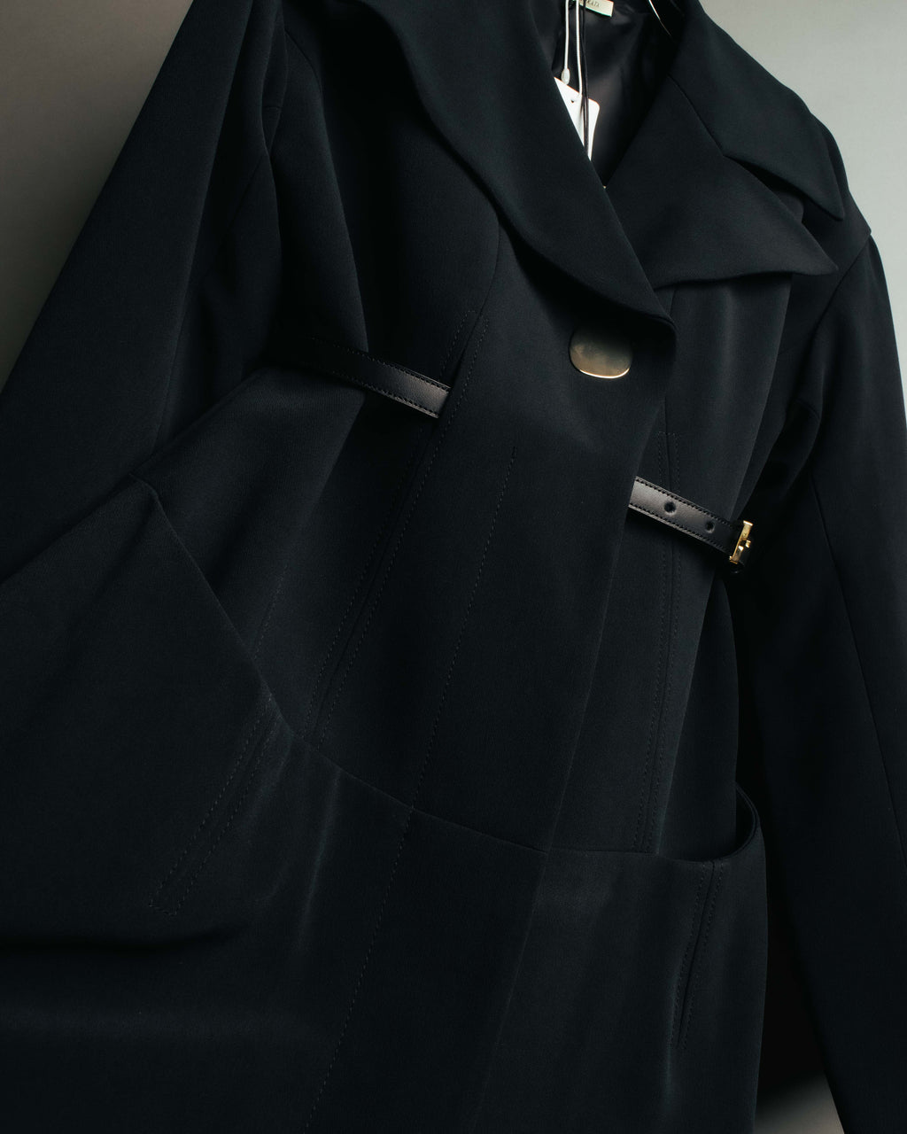 -SPECIAL- “HARUNOBU MURATA” 2024 SS Sculptural belted dress coat