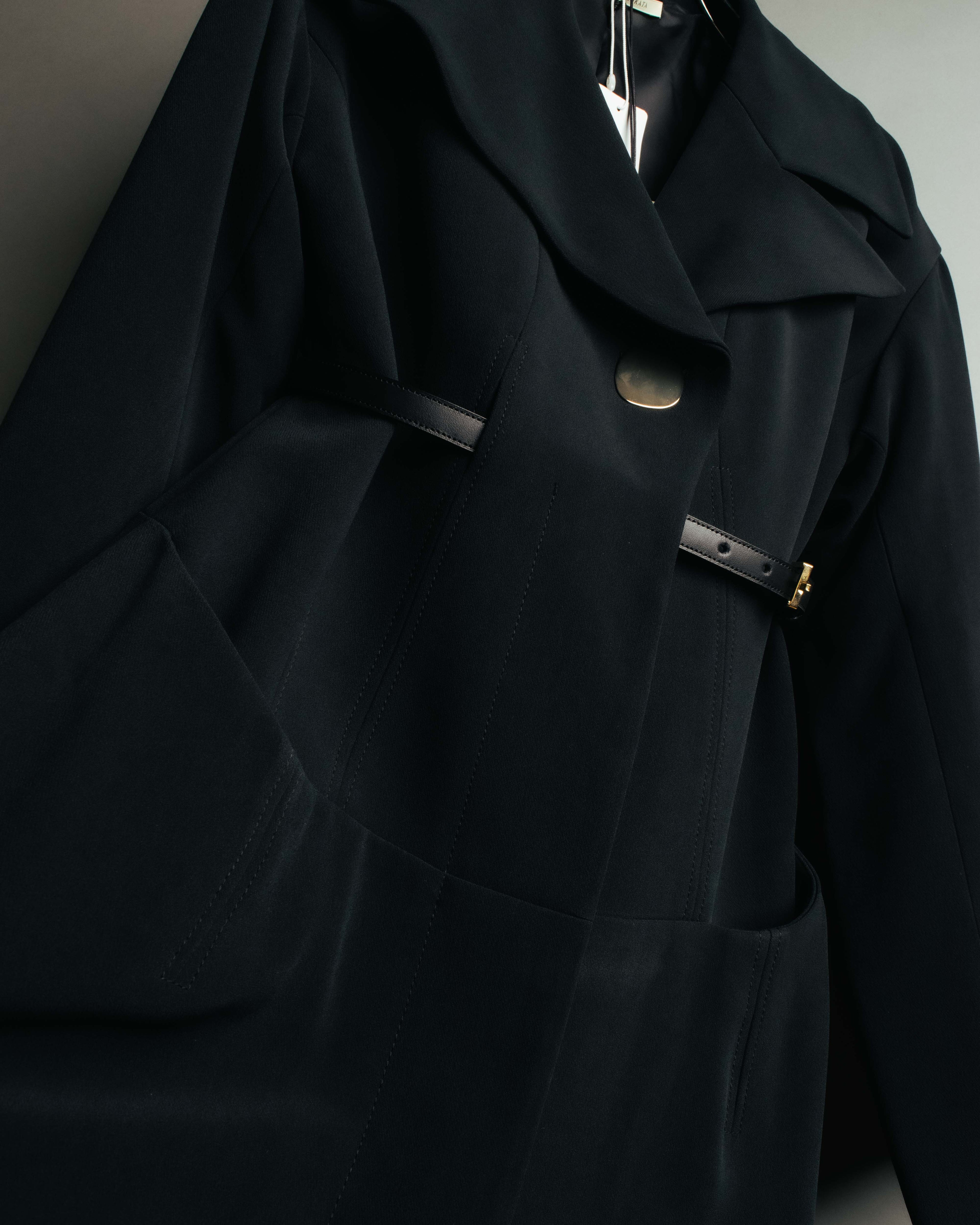 -SPECIAL- “HARUNOBU MURATA” 2024 SS Sculptural belted dress coat
