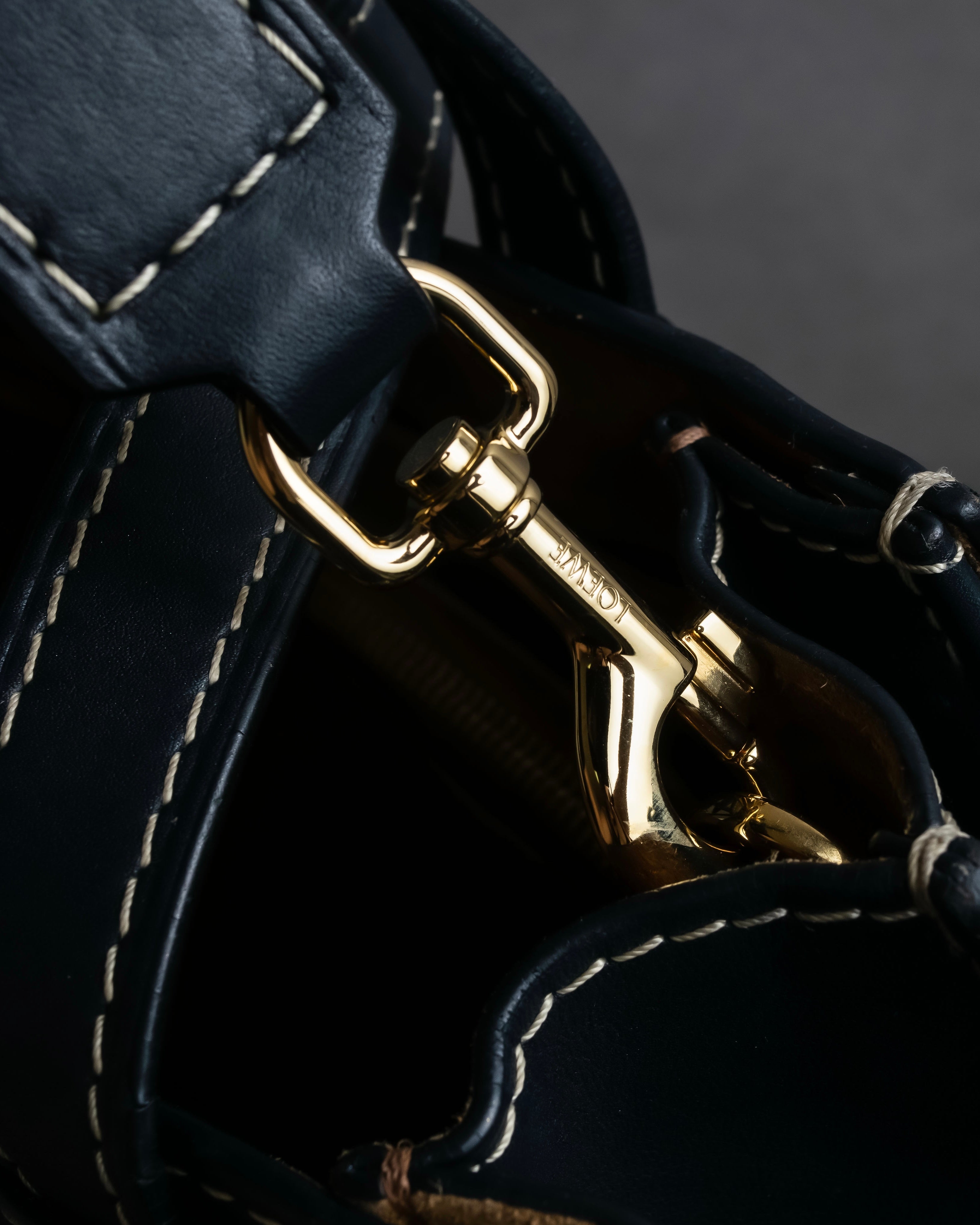 "LOEWE" Gate top handle 2way leather bag