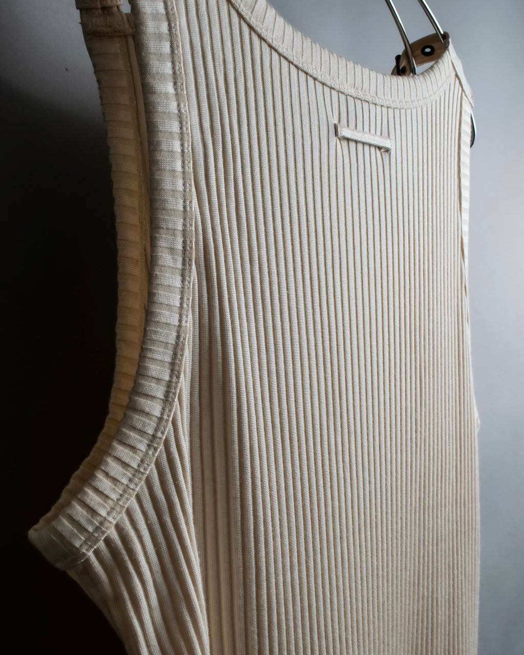 “Jean Paul Gautier” Double belted shoulder designed tank top