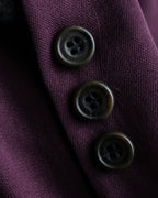 "JEAN PAUL GAULTIER FEMME"
 Beautiful purple color shaped wool tailored jacket