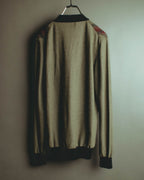 –SPECIAL– "Hermès" 90's-00's Plaid cashmere cardigan