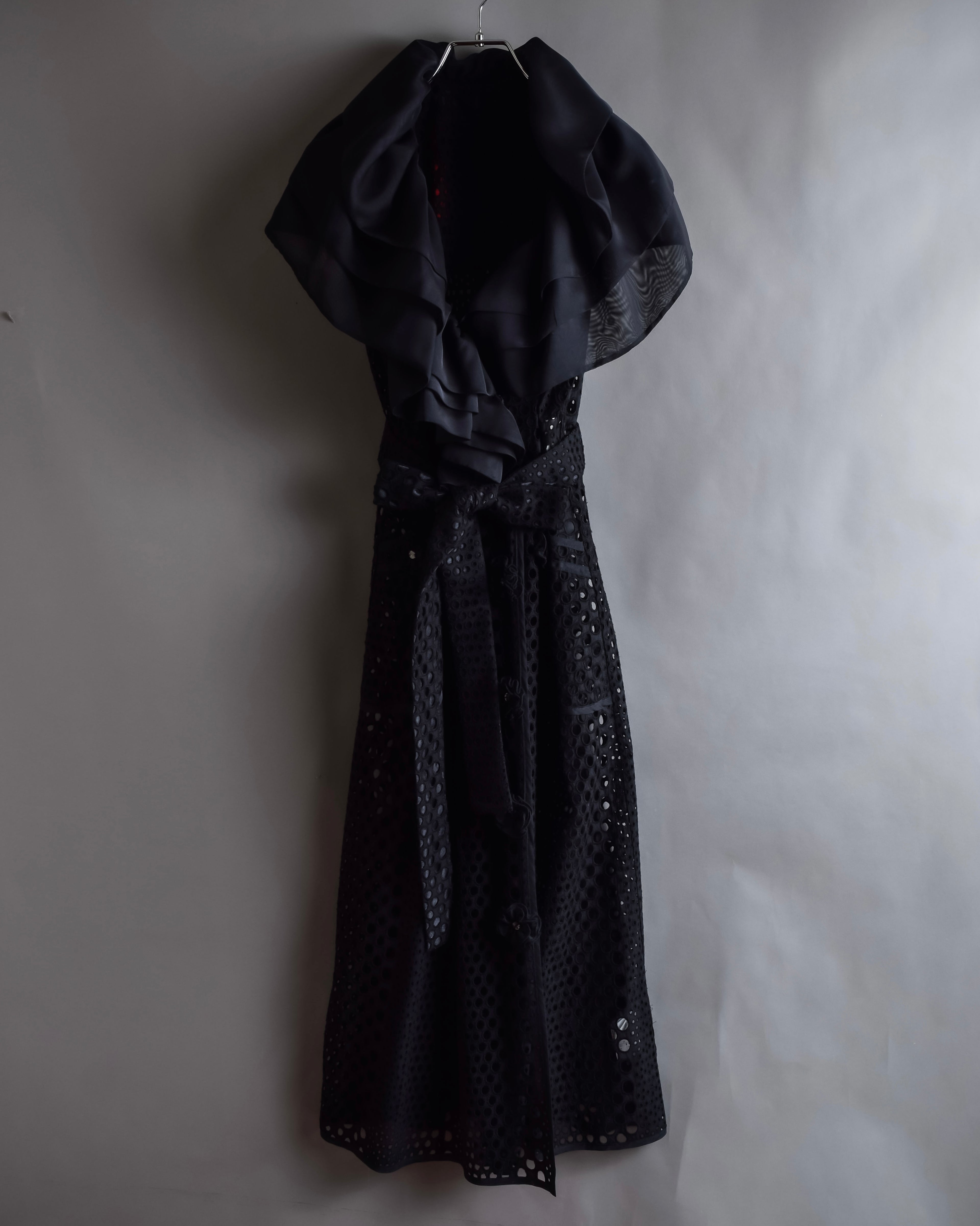 "NOKO OHNO" Layered organza frill embroidered dress