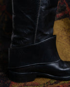 "BOTTEGA VENETA" Belt design square toe knee high long boots